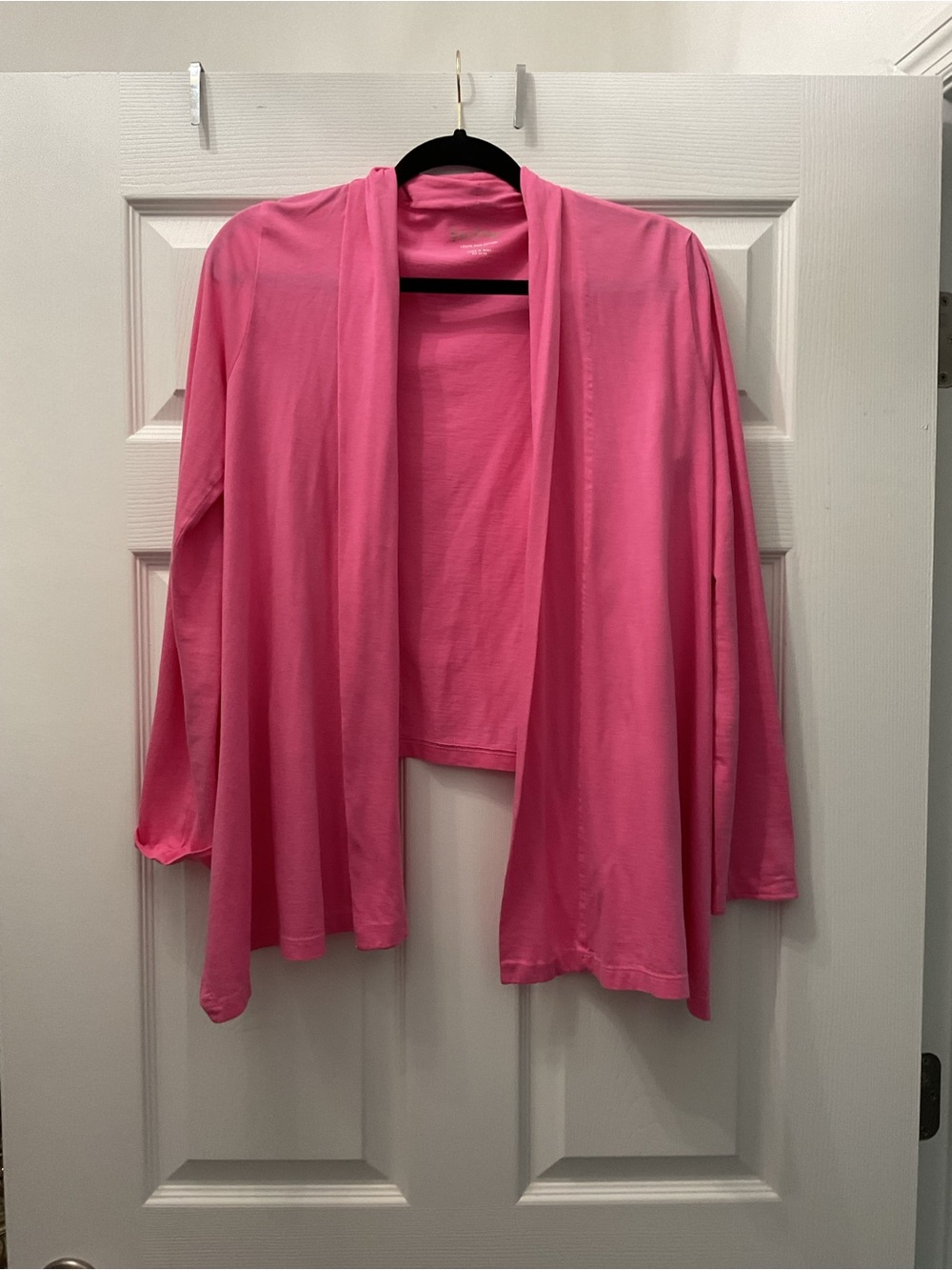 HTF Lilly Pulitzer Womens Vibrant Pink Shrug Cardigan Nevia UPF 50+